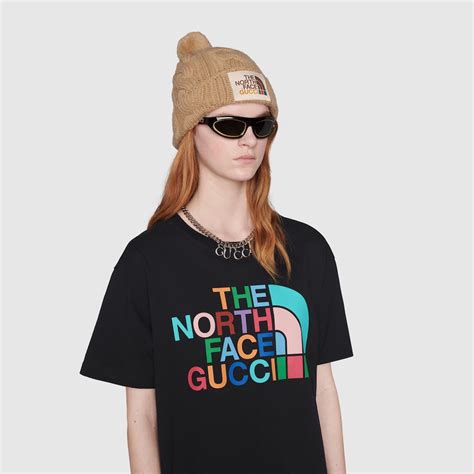 gorro the north face gucci|gucci north face shirts.